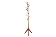 Support en bois durable de support de cintre de manteau avec la conception de 9 de crochets branches d'arbre