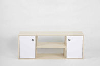 Chêne blanc L Cabinet en bois moderne de meubles de forme réglé avec le tiroir et 2 étagères