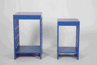 Tableaux modernes bleus d'emboîtement, table de chevet en bois ergonomique 58 tailles de cm