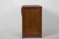 Petit bois solide moderne de table de chevet, table de chevet de 3 tiroirs 19,7 kilogrammes en bois en caoutchouc