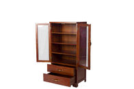 W60*D40*H120CM autoguident les Cabinets en bois de salle à manger de meubles avec 4 étagères 2 tiroirs