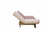 Sofa sectionnel de dormeur de Brown Flodable, canapé-lit de 3 Seater avec le dossier réglable