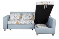 Surfaces imperméables cachées de canapé-lit de maison de cas de stockage avec le matelas de taille de la Reine