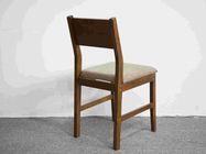 Chaise dinante en bois solide de noix avec le coussin inclinant de retour