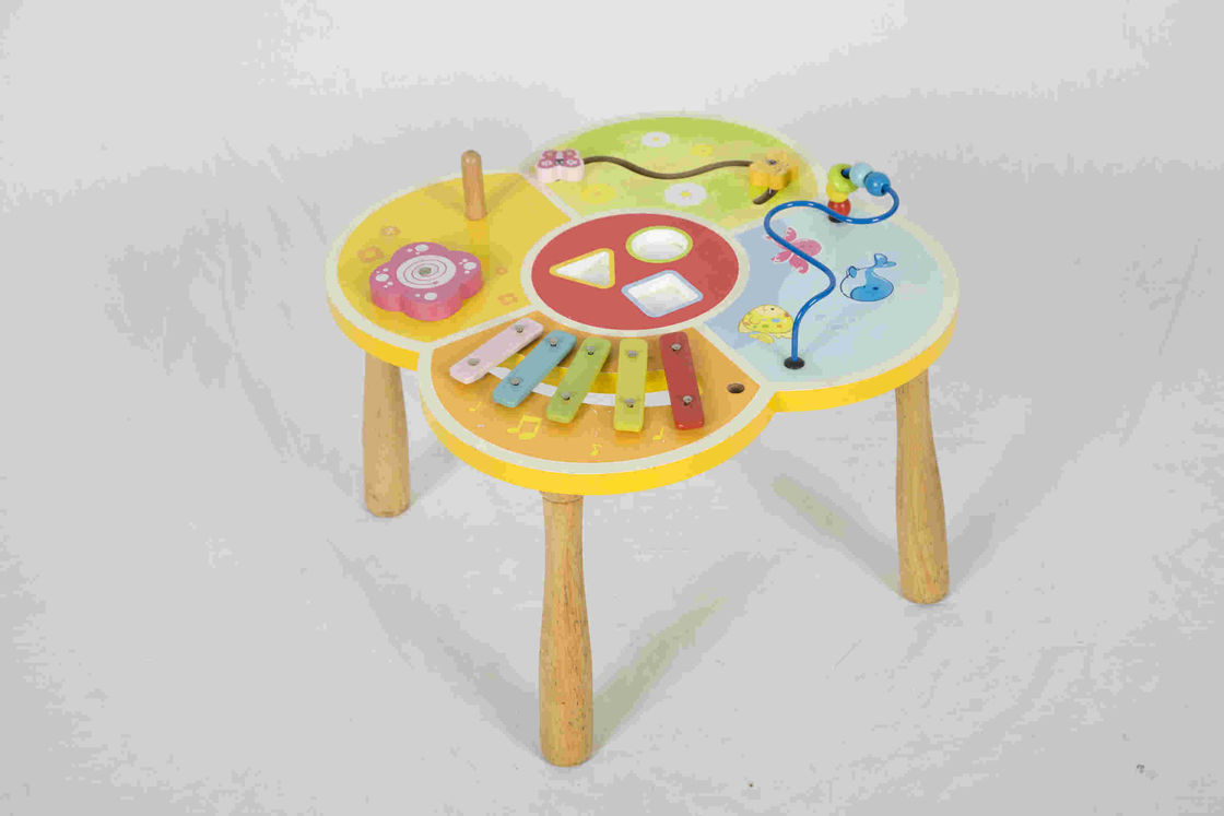 Tableau en bois d'activité éducative de jouets d'enfant en bas âge multi de fonction pour des jeux de défi de QI