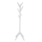 Support en bois durable blanc de cintre de manteau avec la conception W45*D45*H172CM de branches d'arbre