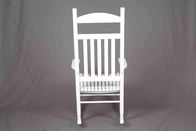 Conception extérieure en bois blanche de cavité de meubles de chaise de basculage pour la détente