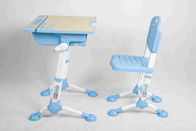 Taille cachée de bureau et de chaise de meubles de salle de jeux d'enfants de plastique de tiroir/pied réglables réglés
